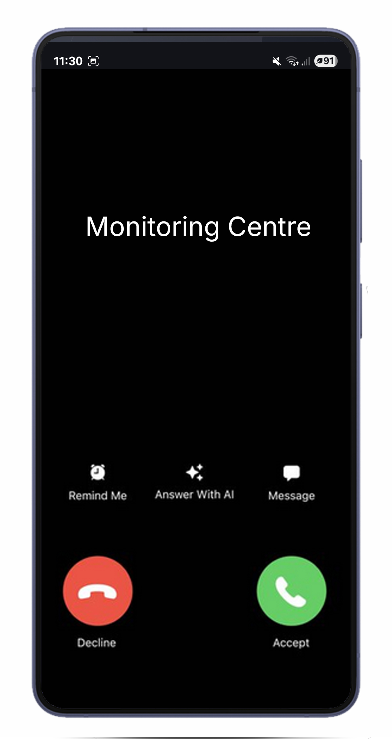 AI Voice incoming call